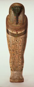 プサムティク1世の石棺（紀元前664〜610年）後期（塗装済み木材）（詳細は95060-64を参照）